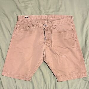Momotaro Light Brown Flat Front Shorts